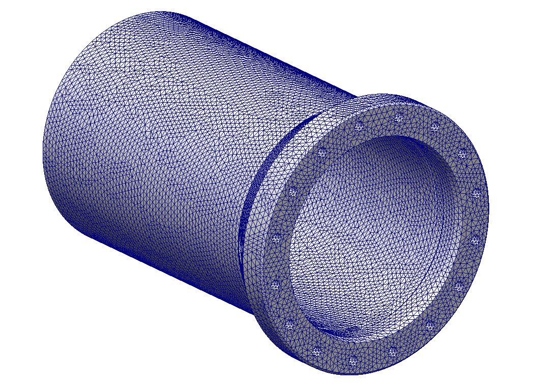 Mesh Plot from Linear Actuator Override Tool (LAOT) FEA